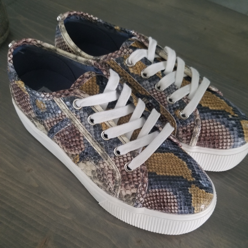 Steve Madden Python Print Platform Sneakers